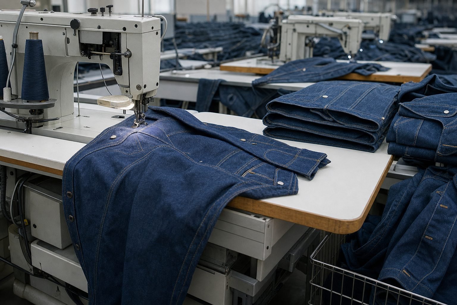 Premo Denim in-house garmenting — stitching and finishing
